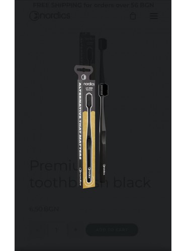 Premium toothbrush black 6580 Soft